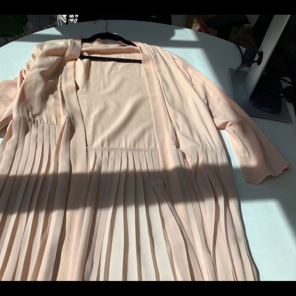 ZARA Long Pleated Cover Up
